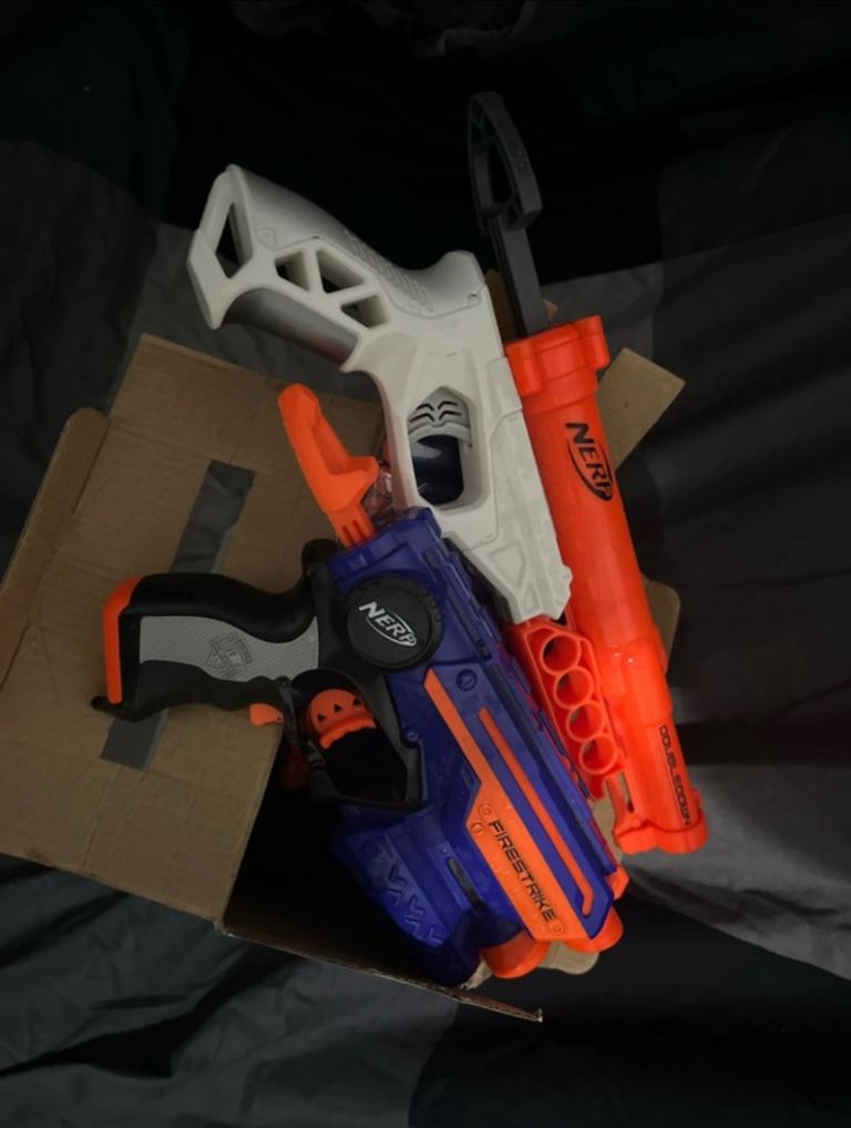 Nerf bullets and pistols