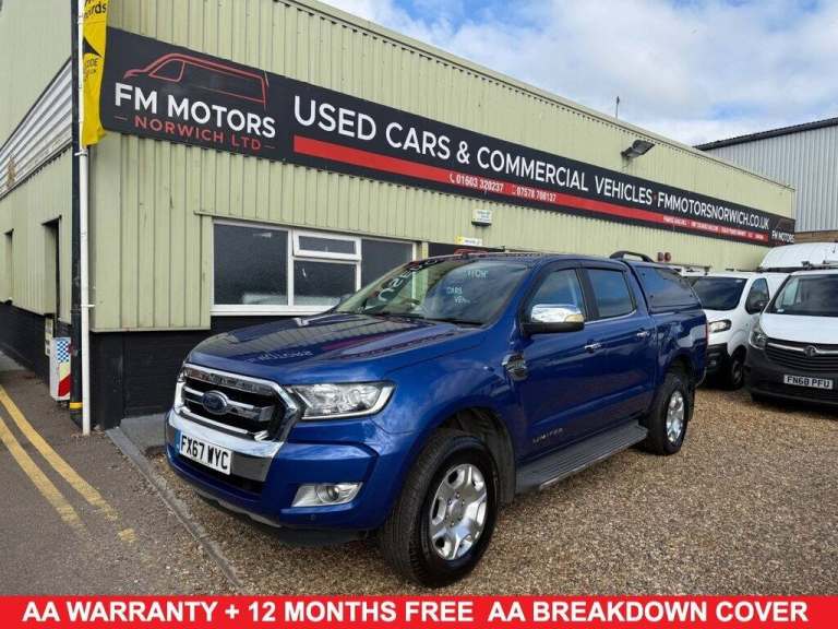 2017 67 FORD RANGER 2.2 TDCI LIMITED PICKUP DOUBLE CAB 4DR DIESEL DURASHIFT 4WD