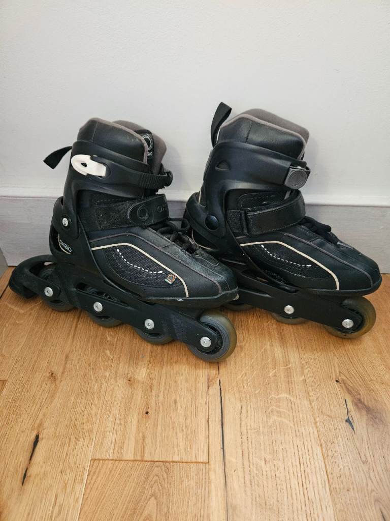 Oxelo Inline Skates - Black, Size 5 UK