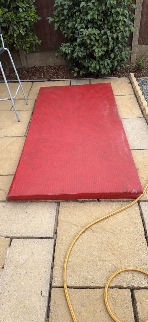 Red Exercise/Gym Mat – Fair Condition
