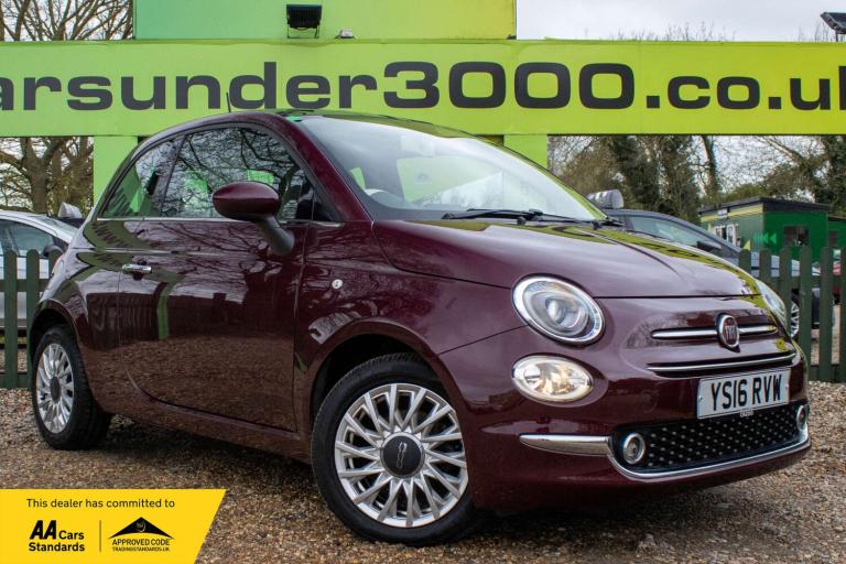2016 Fiat 500 1.2 Lounge 3dr Dualogic HATCHBACK PETROL Automatic