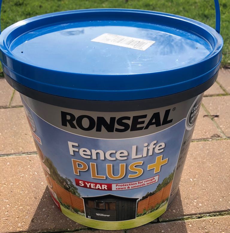 3 x 5L Ronseal Fence Life Plus + paint