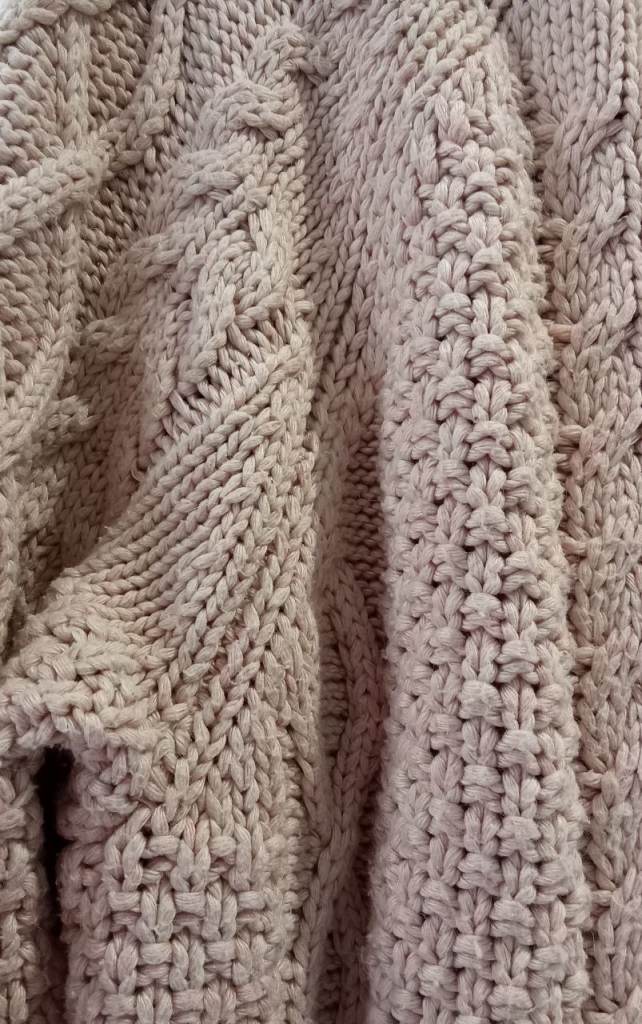 The whitepepper knitted sweater dusk rose L