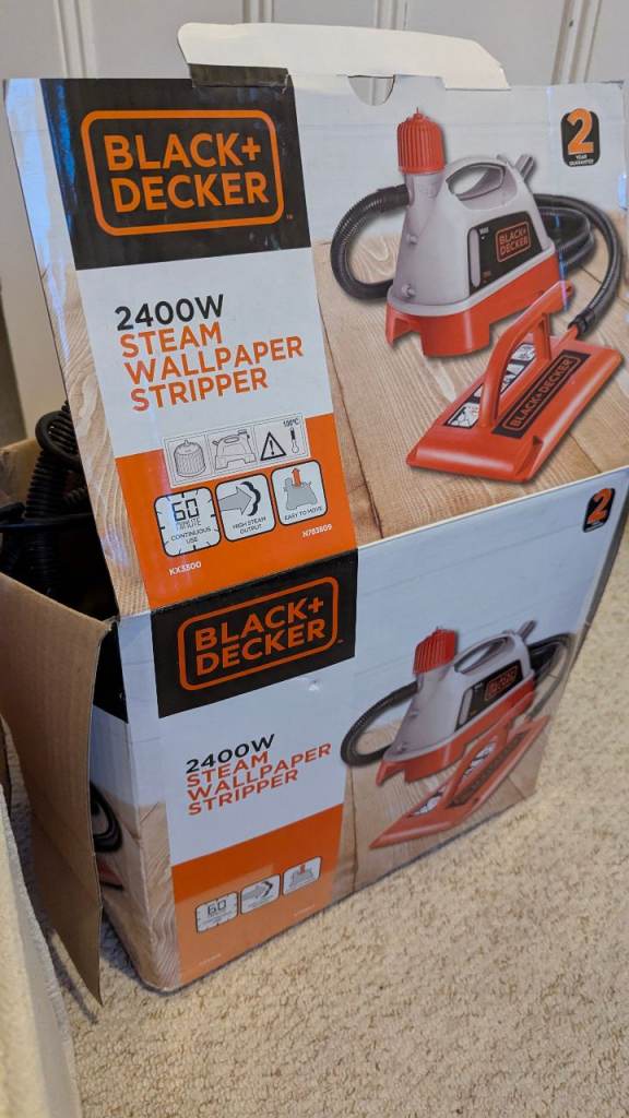 BLACK+DECKER 2400W Steam Wallpaper Stripper – Good Condition