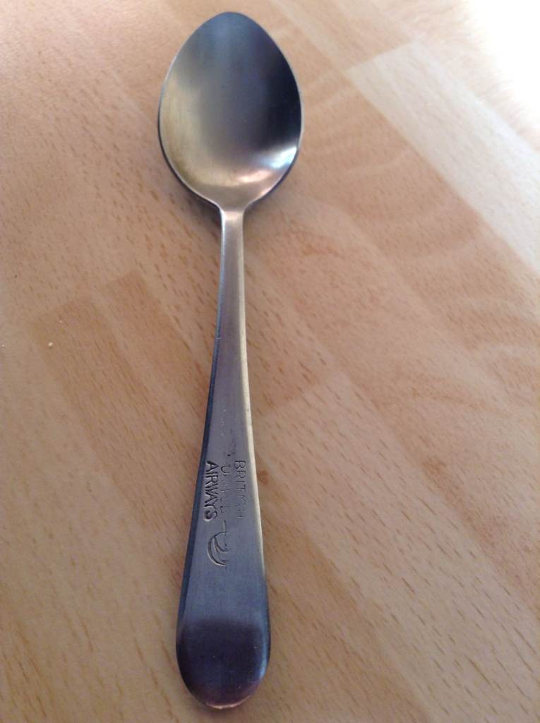 A Mid 1960's British United Airways Stainless Steel Spoon