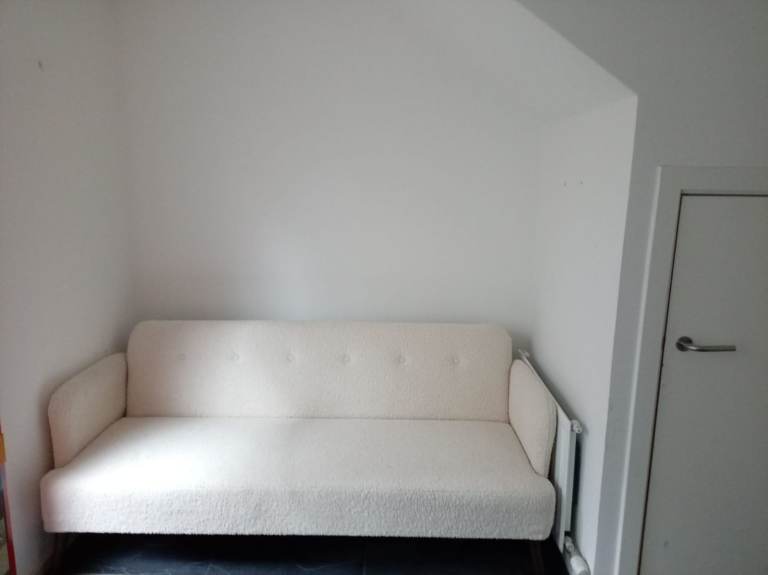 Faux Sheepskin sofa bed for sale