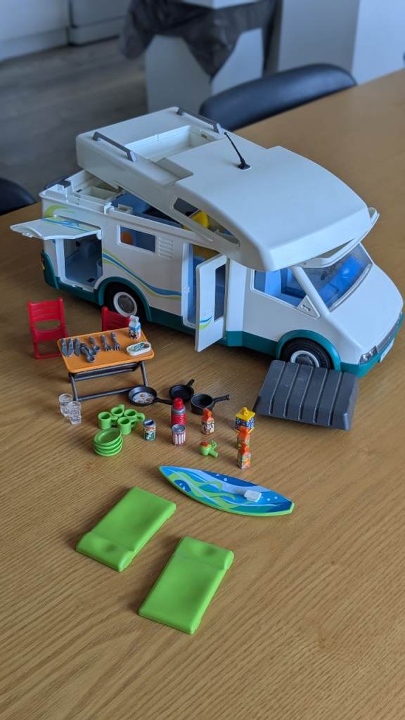 Playmobil Camper Van with Accessories – Good Condition