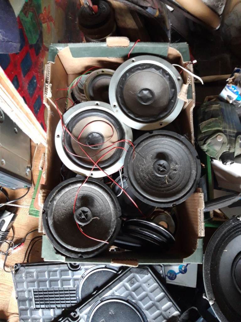 Lot various speaker drivers incl 3x large Celestion K12 100