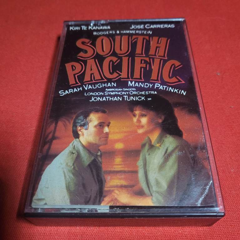 London Studio Cast Recording "South Pacific" Cassette Tape Album Excellent Condition a11 