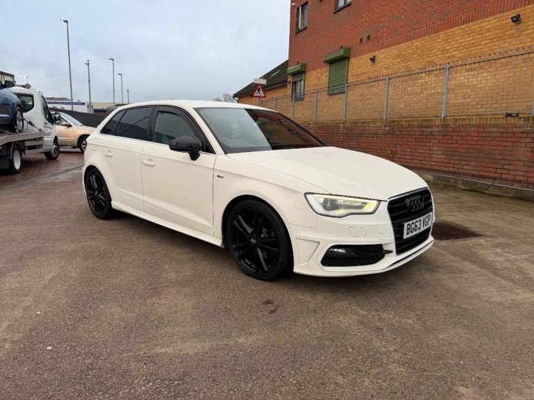 2014 Audi a3 s line 2.0 tdi 184bhp white 5dr manual …. Px welcome 