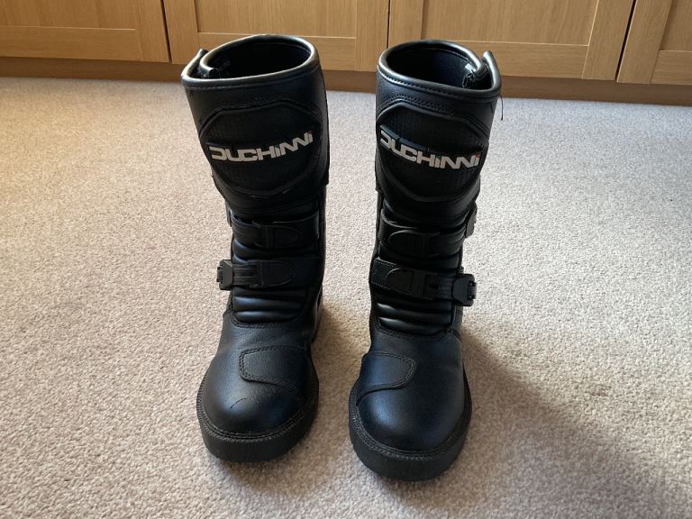 Duchinni Switch Kids Motorbike Boots Size UK2 EU35 Youth Motorcycle HONDA SUZUKI YAMAHA KAWASAKI 
