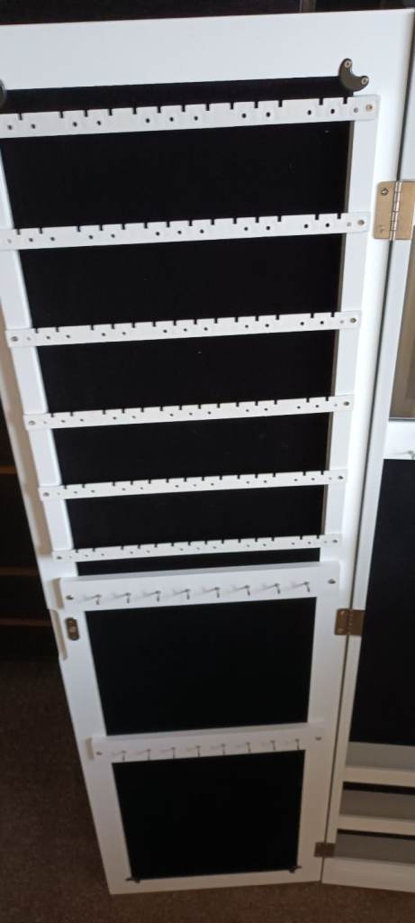 New mirrored wall mounted jewellery cabinet