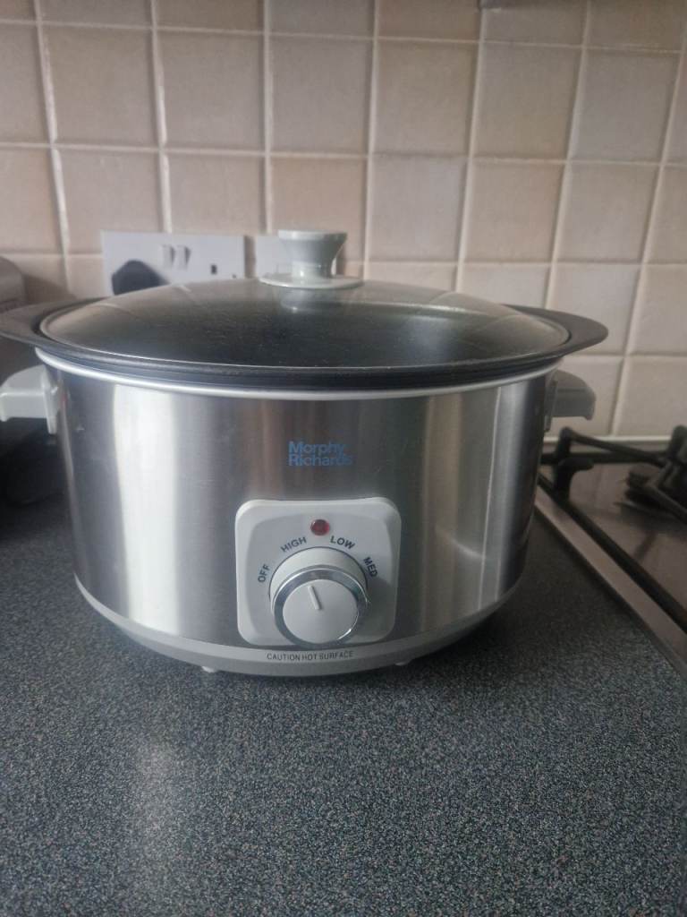 Quest Stainless Steel Slow Cooker with Glass Lid – Good Condition