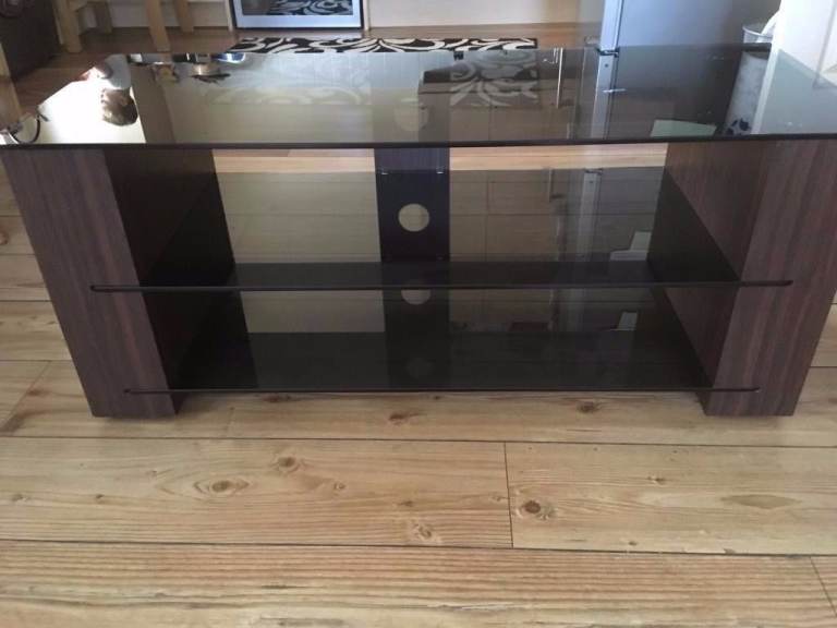 Glass And Wood TV Unit