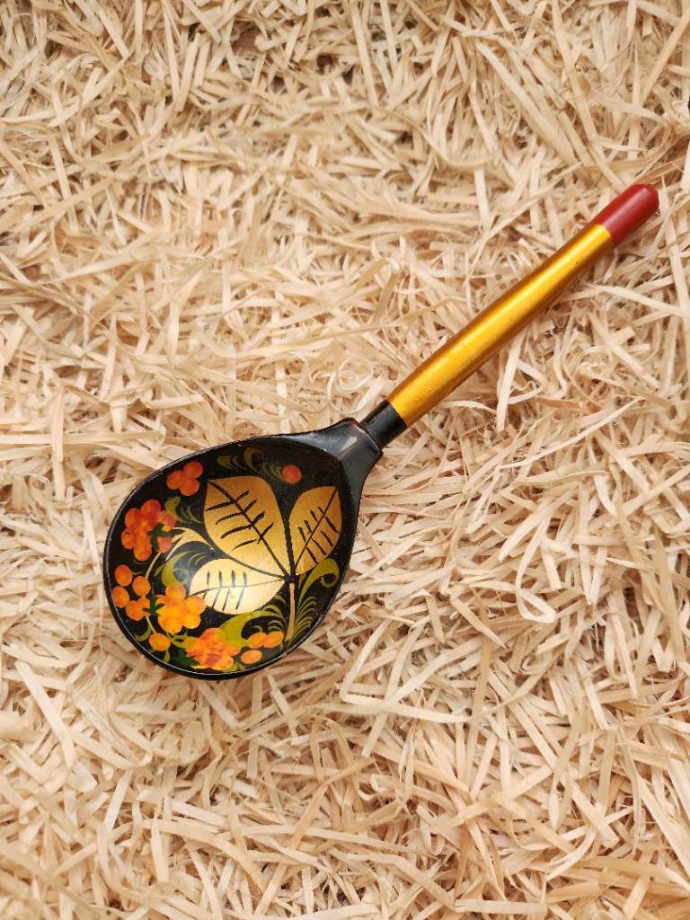 Russian Khokhloma Friendship Spoon