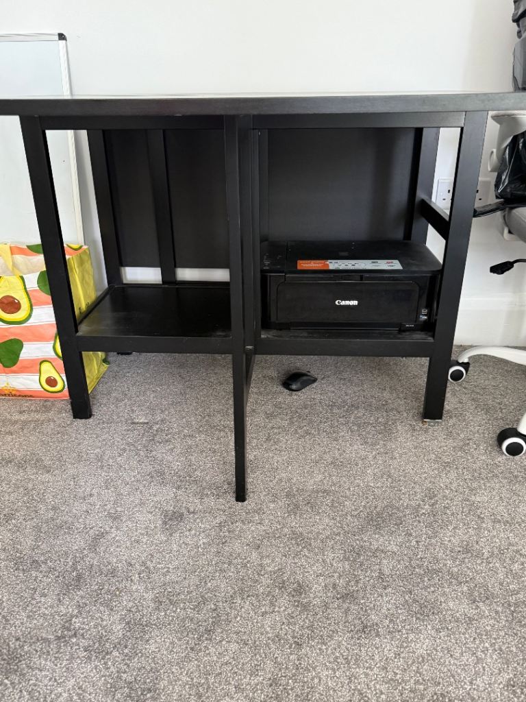 Black IKEA Table and 4 Matching Chairs | in Croydon, London | Gumtree