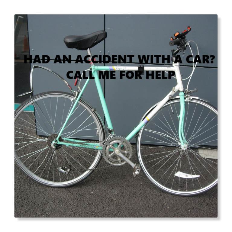 HAVE YOU HAD A BIKE ACCIDENT WITH A CAR? CALL ME FOR UK'S BEST LEGAL TEAM.