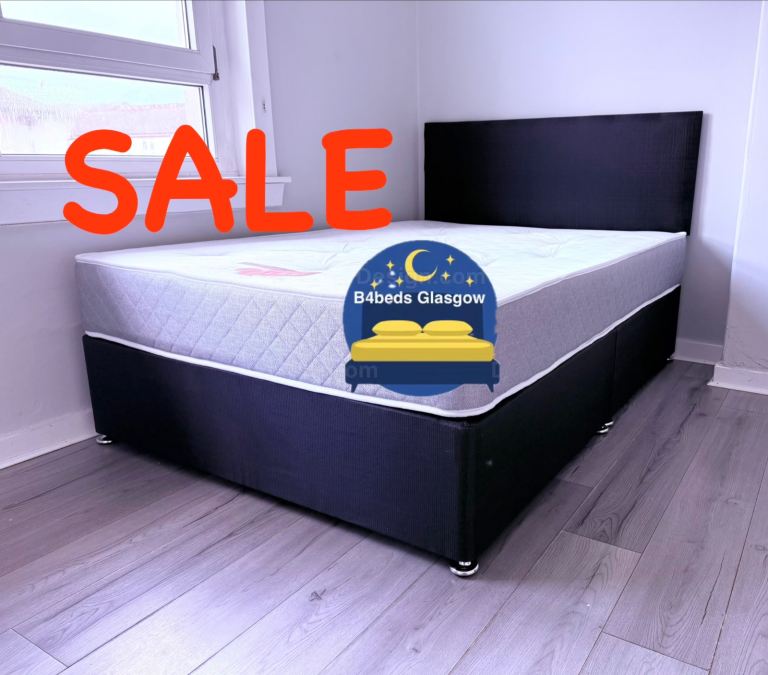 Single Double small double king size super kingsize divan bed and beds with mattress headboard 