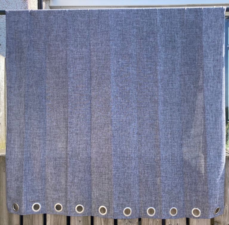 Lined grey curtains 