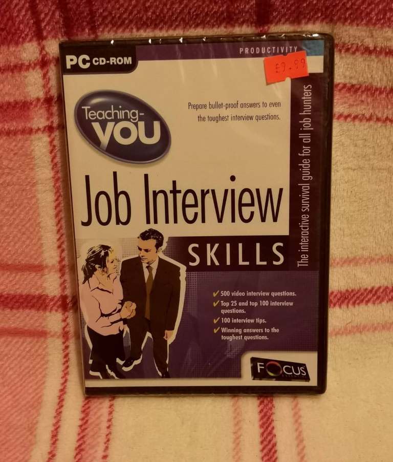 New and sealed job interview skills PC CD-ROM