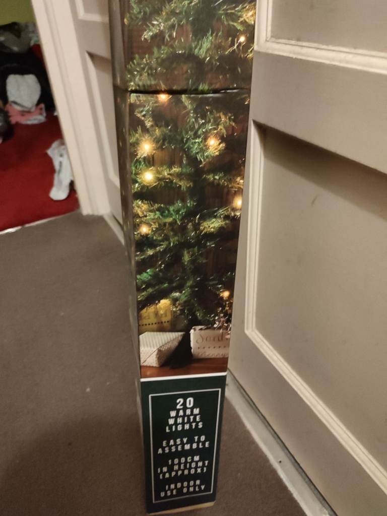 Christmas trees and decorations job lot