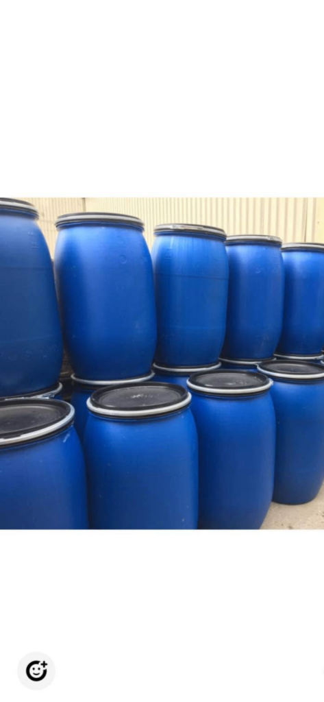 220 litre plastic shipping barrels 