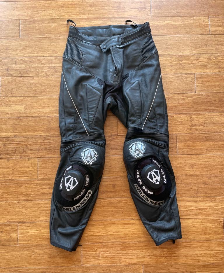 Arlen Ness motorbike leather trousers