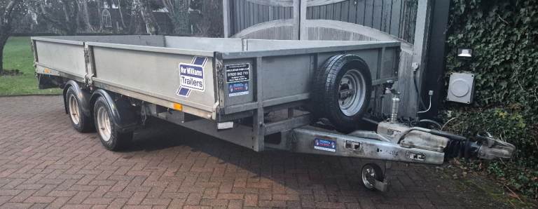 IFOR WILLIAMS TRAILER LM146 CAR MOWER TRANSPORTER FLAT BED BEAVERTAIL FARM MACHINE VAN 