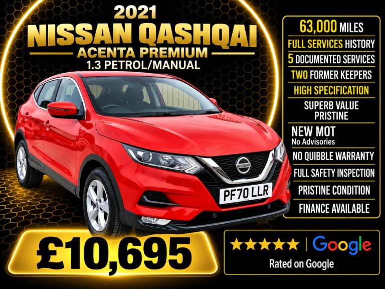 2021 Nissan Qashqai 1.3 DiG-T Acenta Premium 5dr HATCHBACK Petrol Manual
