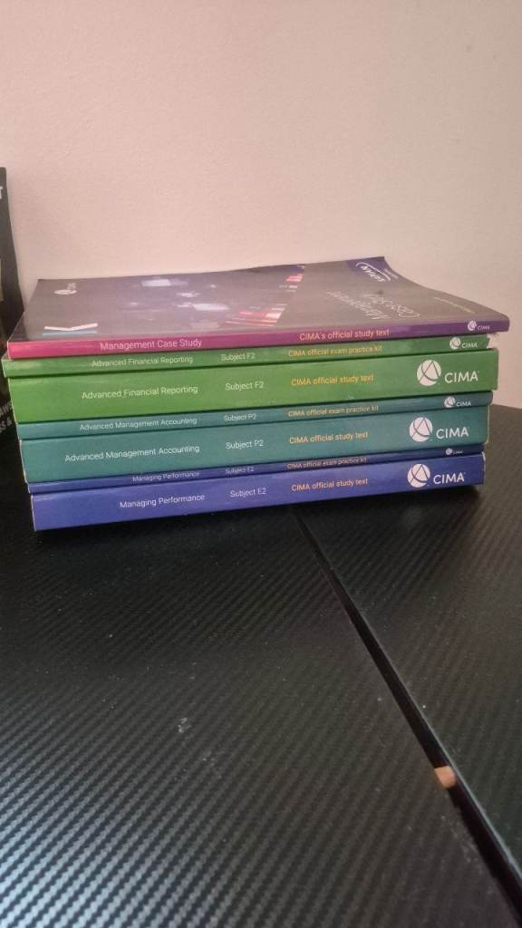 CIMA Study Books – Full Set, Good Condition