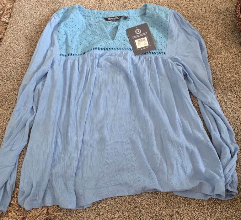 Regatta Calista Blouse – Blue, UK 14, New with Tags
