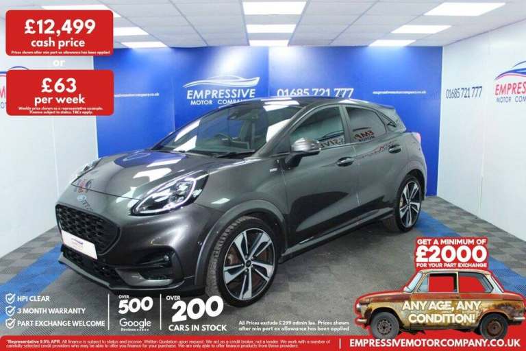 2020 H FORD PUMA 1.0T ECOBOOST MHEV ST-LINE X FIRST EDITION PLUS SUV 5DR PETROL