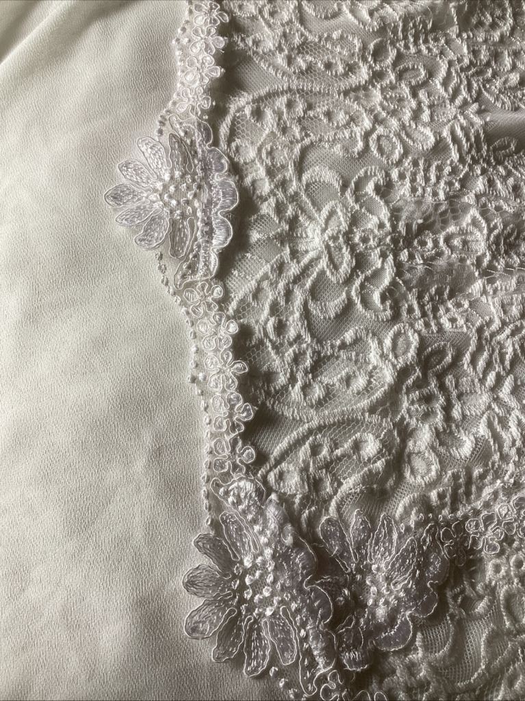 Ivory wedding dress uk 8 new