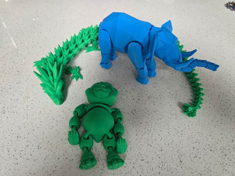 3d printed flexible animals