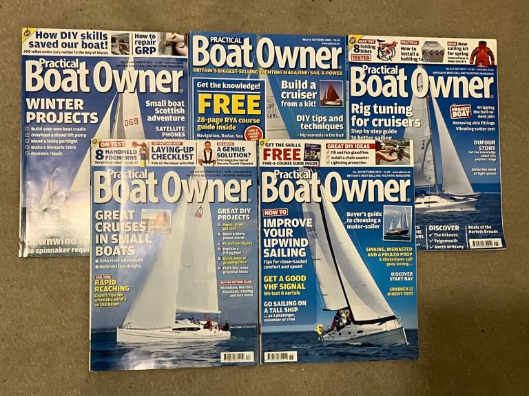 Practical Boat Owner, 5 copies, 2009 and 2012