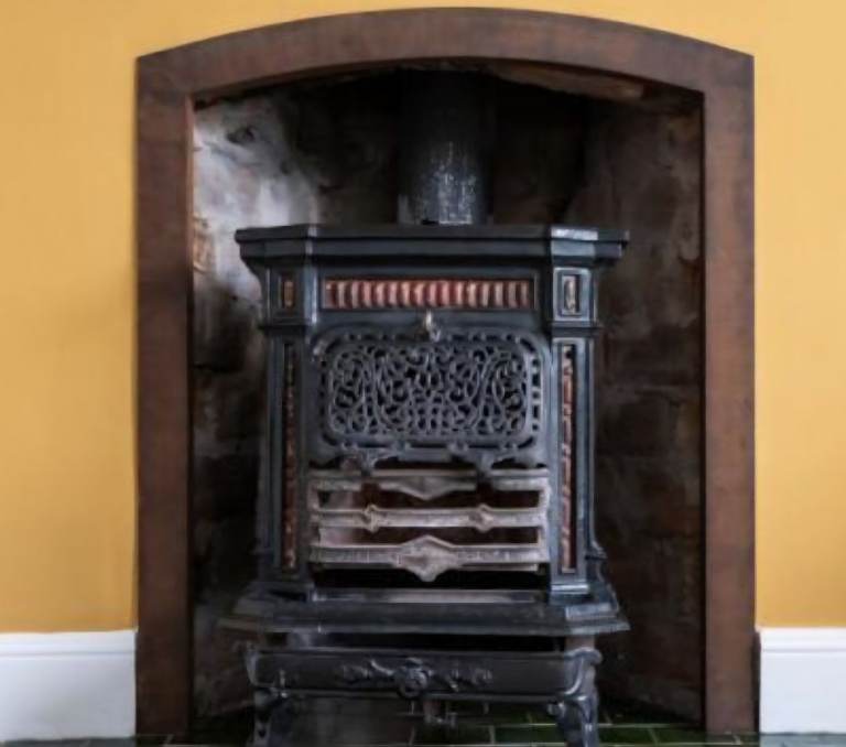 Antique French Cast Iron Stove