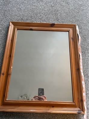 Pine mirror