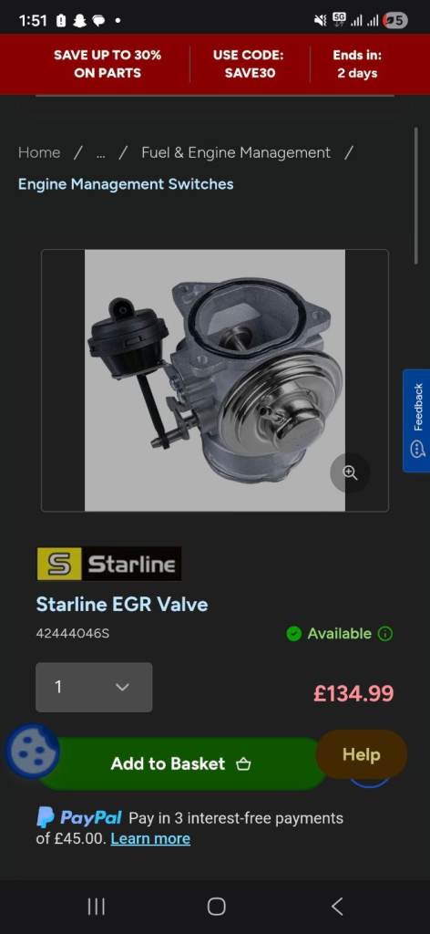 Pd130 egr 