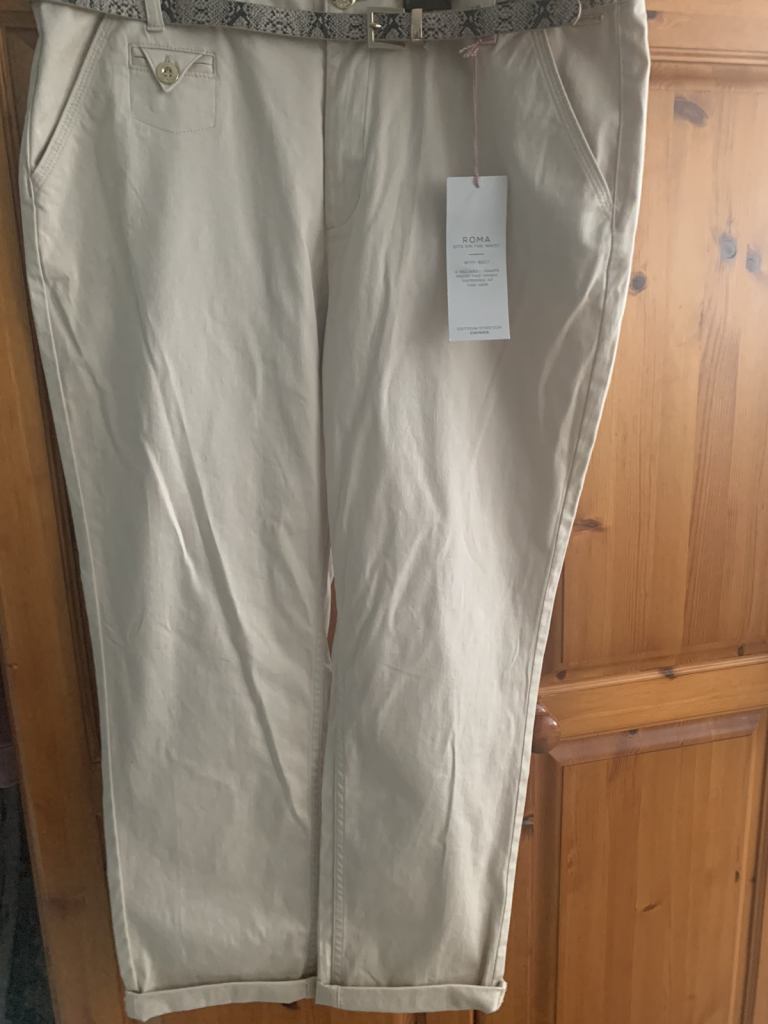 image for M & S PER UNA STRAIGHT LEG LADIES CHINOS 