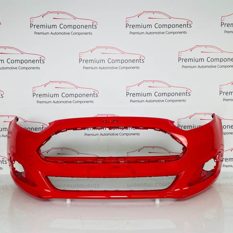 Ford Fiesta Mk8 Front Bumper Genuine Red C1bb17757a | 2013- 2016 [as71]