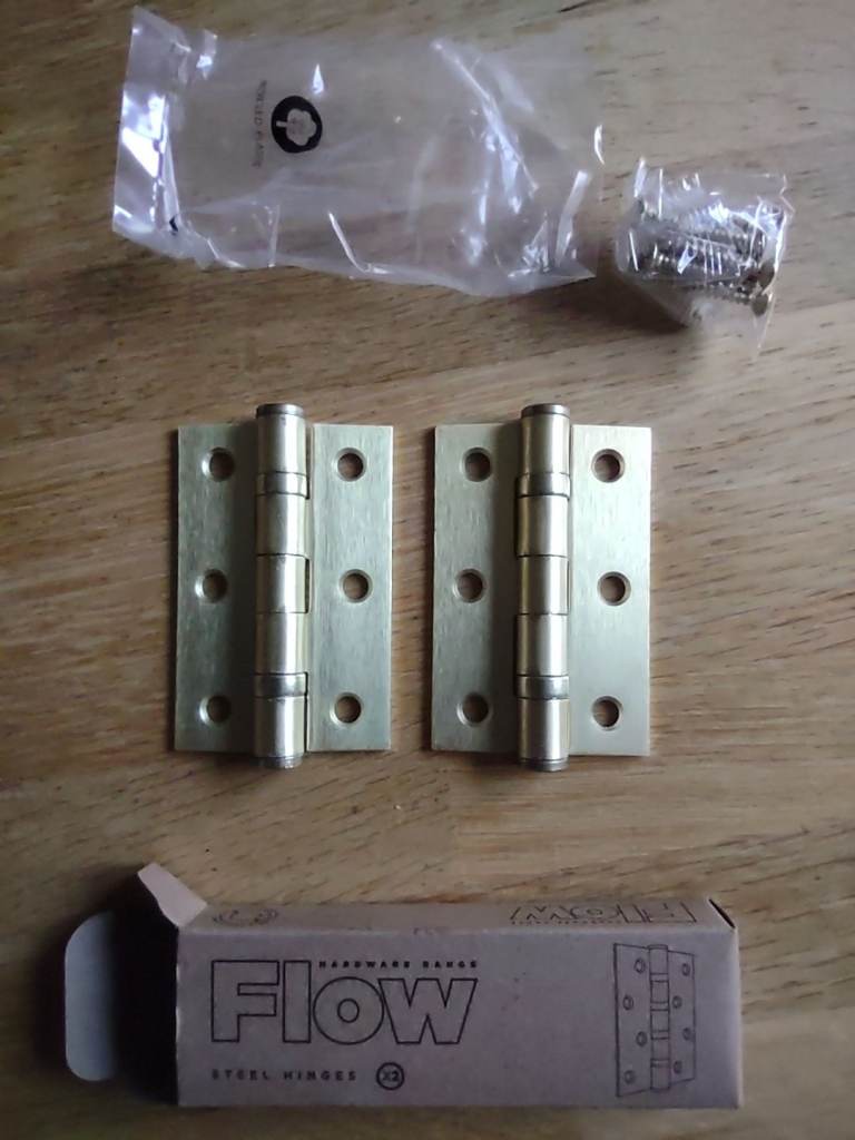image for Hinges 3" x 2" Satin Brass Ball Bearing 