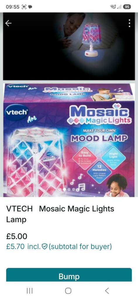 Vtech Mosaic Magic Lights Lamp 