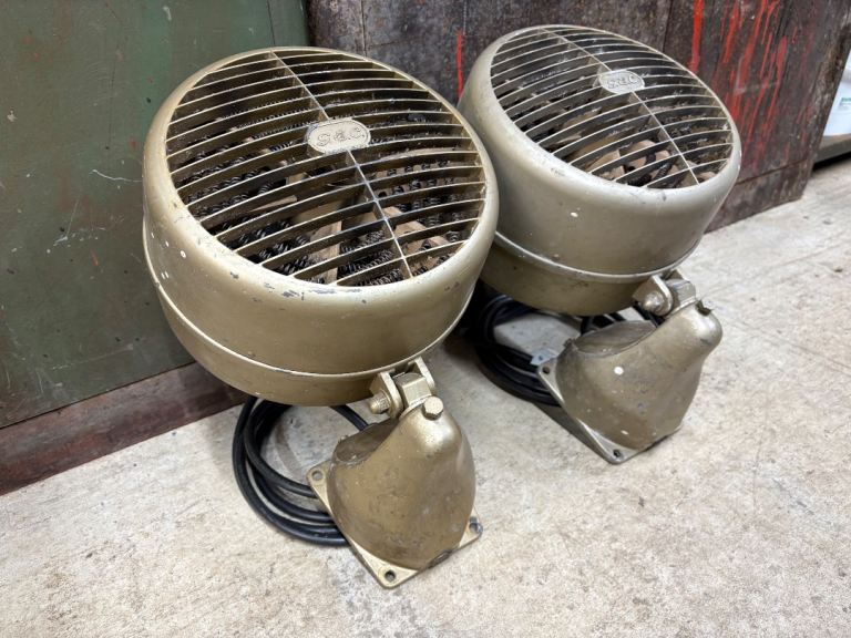 Vintage 1960s GEC 3kw fan heaters