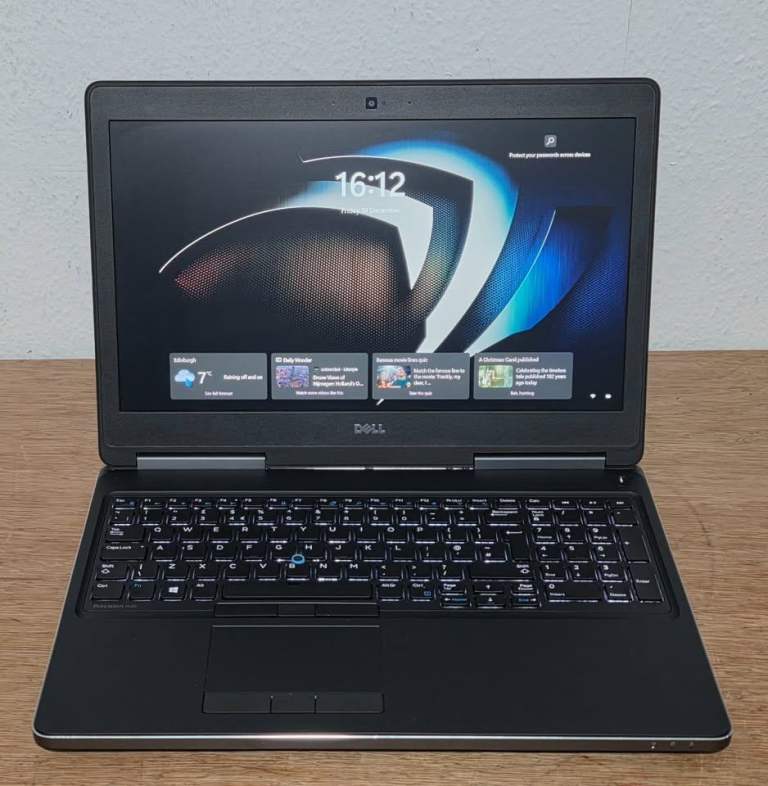 Dell Precision Gaming/AutoCAD Laptop i7 CPU 16GB RAM Nvidia M1200 GPU