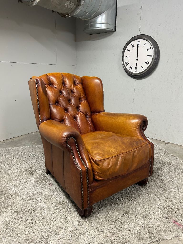 CHESTERFIELD TETRAD OSKAR GRAND WING BACK CHAIR DELIVERY AVAILABLE 🚚