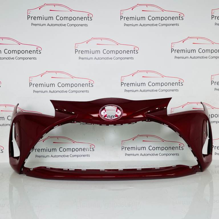 Toyota Yaris Front Bumper Mk3 Red Face Lift Pdc 521190da40 | 2017 - 2020 [au54]