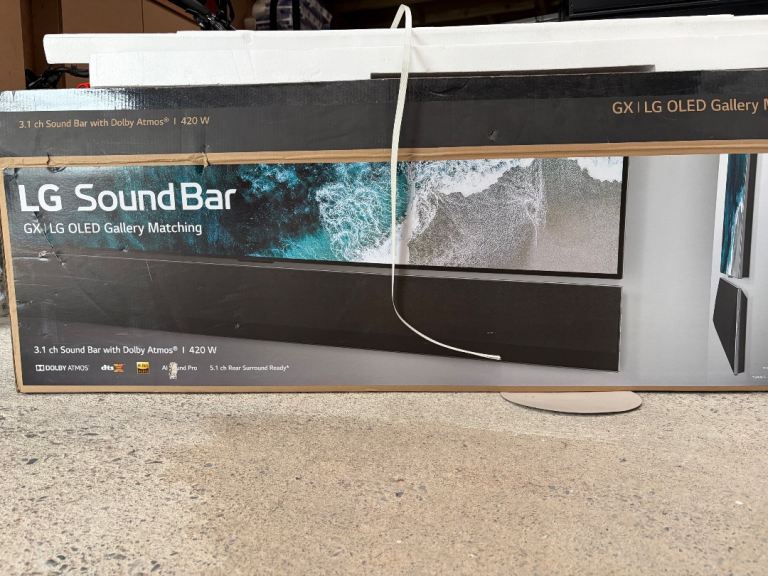 LG GX Sound Bar 3.1ch with Dolby Atmos 420W – Brand New