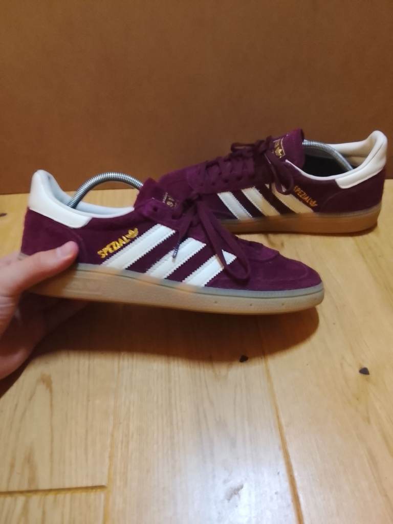 Adidas Spezial Trainers – Maroon Suede, UK 8