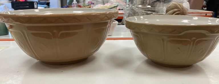 X2 Mason Cash Mixing Bowls