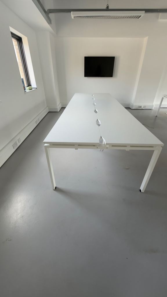 Bank of 3 office desks